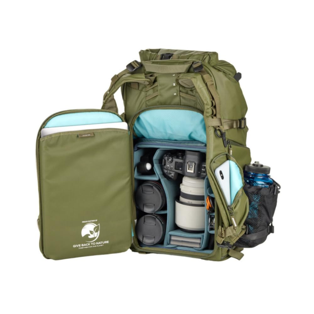 Shimoda Action X40 v2 Starter Kit, Outdoor Photography Adventure Pack si adatta a fotocamere mirrorless e DSLR, include unità principale DSLR media, rolltop espandibile, custodia per laptop da 16
