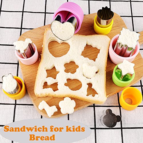 Vegetable Cutter Shapes Sets Mini Size Cutters Small Shaped Cutters Fruit Cutters Kids Food Cutters Pastry Stamps Mold For Biscuits,Pastry Dough,Fruits Toddler Lunch Homemade Baking #TOP4