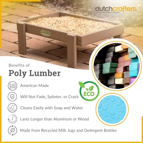 Dutchcrafters OGF-1 Amish American Made Platform Bird Feeder, Free Standing Ground Bird Feeders For Outdoors, With Raised Seed Tray For Wild Birds thumb #7