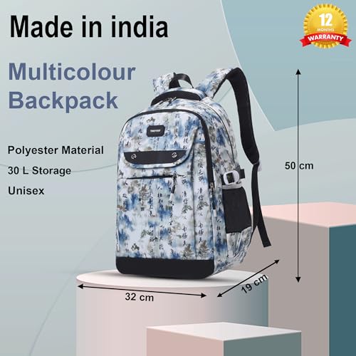 Image of Tinytot 30 Litre Waterproof School Backpack Bags for Women - Large 19 Inch Laptop Bag for Boys &Girls 12+ Years, College Bag for Girls and Boys, Men, Women - Ideal for Office, Travel, School, College