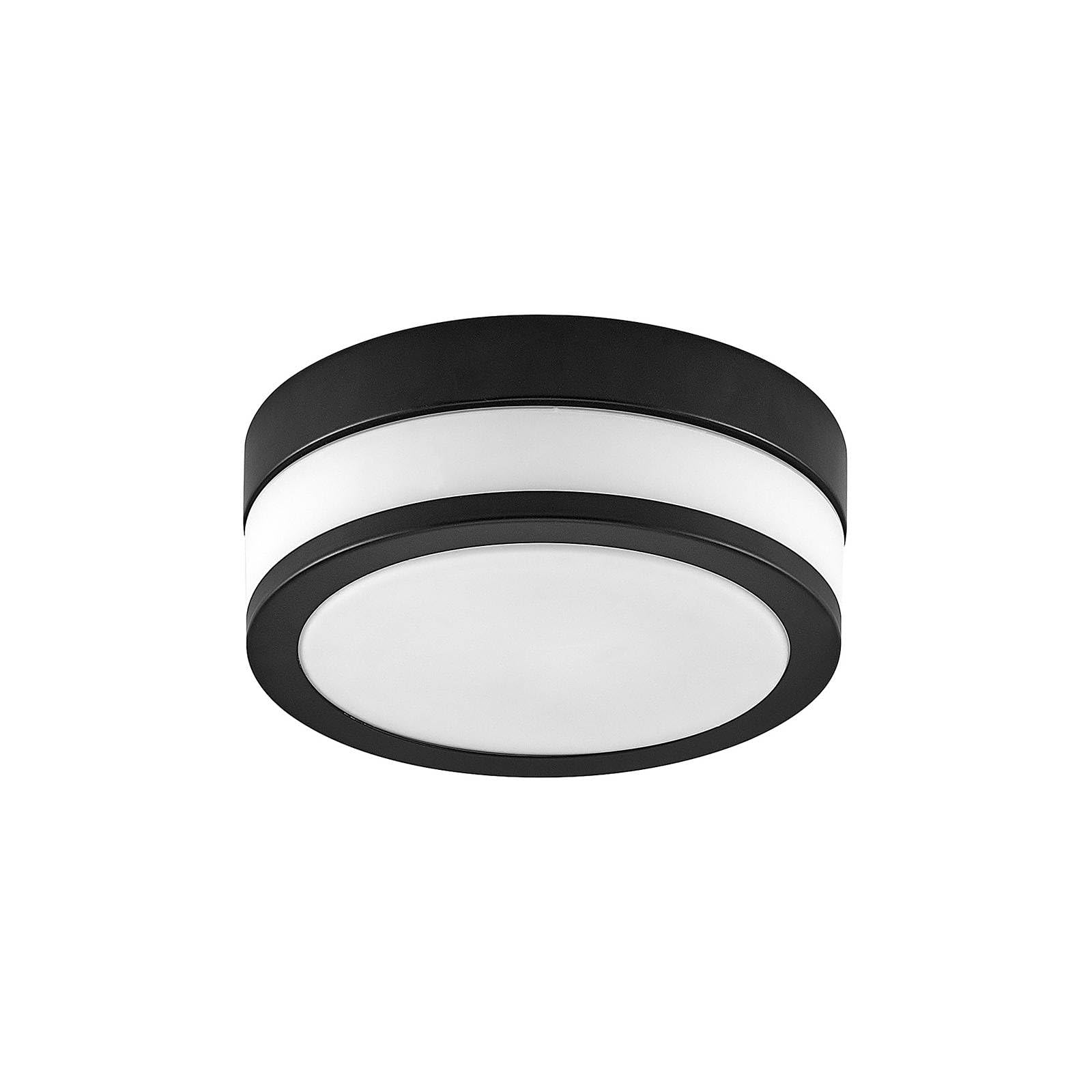 Lindby Ceiling Light Flavi dimmable (Modern) in Black Made of Metal for e.g. Bathroom (2 Light Sources, E27) from Ceiling lamp