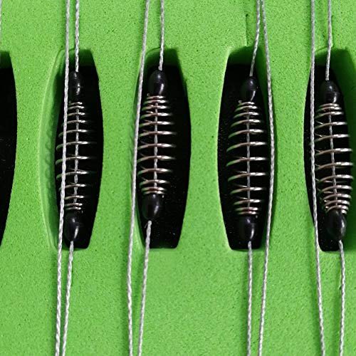 Ganchos de peixe limpos 1 conjunto de isca de mola para pendurar isca de pesca gancho alimentador de