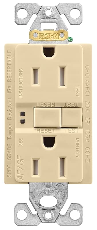 TRAFGF15V-K-L Self-Test Tamper-Resistant GFCI Duplex Receptacle