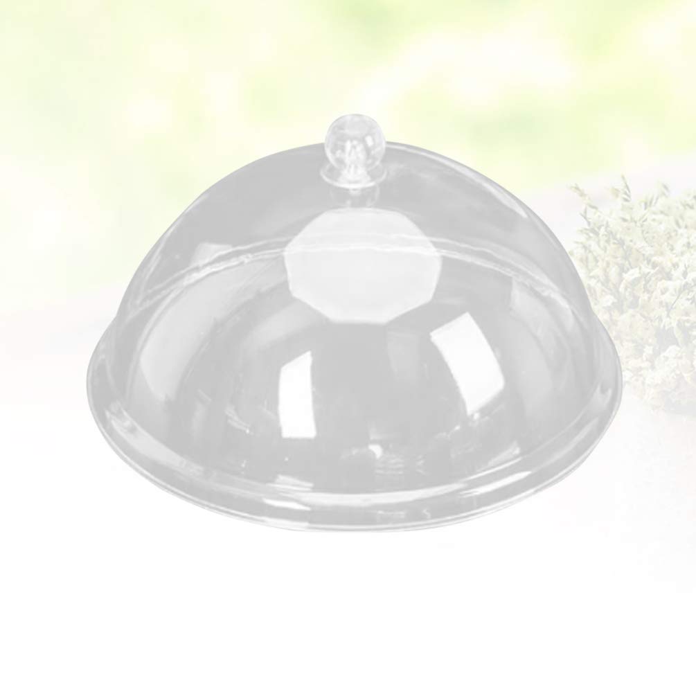 Cabilock Couvercle Transparent pour présentoir à gâteau, Couvercle Alimentaire pour désert, Cloche, Dessert, gâteau, Plateau de Service, Plat de Service, Bol de Punch, 35,4 cm.