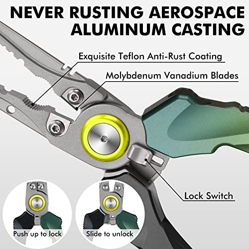 TRUSCEND Fishing Pliers Saltwater with Mo-V Blade Cutter - Image 3