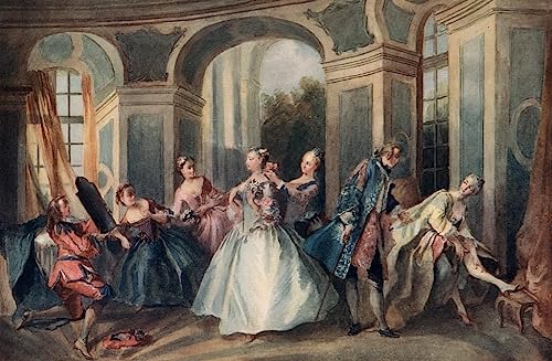 Impression sur toile Nicolas Lancret édition artistique d'art mural 60x90