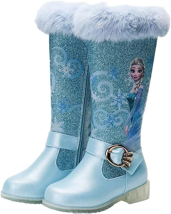 Winter Princess Boots for Girls | Toddler winter boots | Calf-High, Comfortable, Themed, Zipper