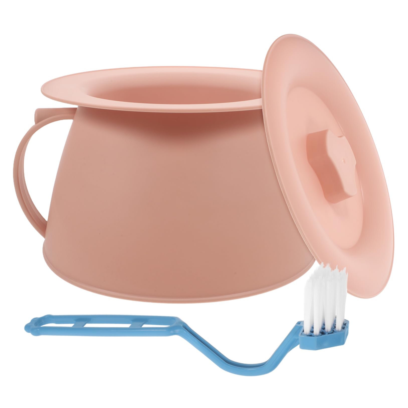 TOVINANNA Elderly Urination Device Portable Potty Pee Plastic Night Urinal for Seniors Portable Toilets for Elderly Lid and Brush