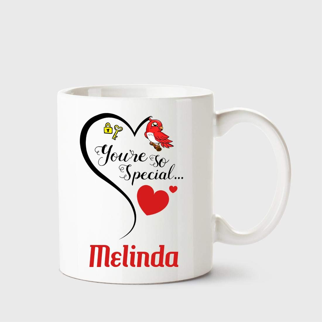 Chanakya You're so Special Melinda White Coffee Name Ceramic Mug