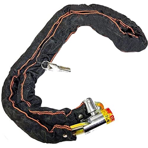 True Face Bike Chain Lock with 2 Keys Cycle Chain Lock Motorbike Padlock Anti Theft High Security for Motorcycle Bicycle Door Gate Fence