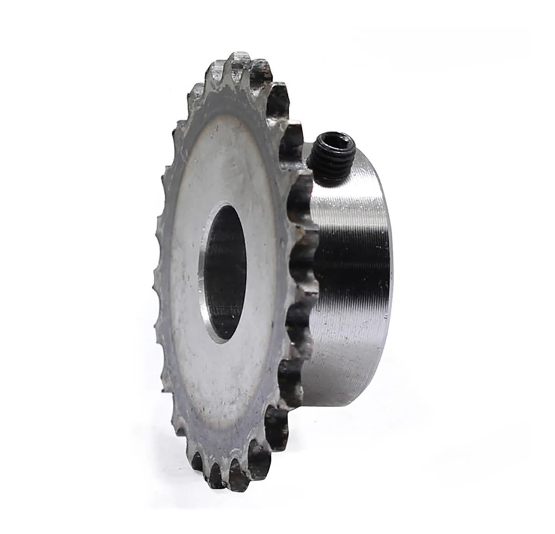 Piñón para cadena de rodillos dentada, Piñón de cadena rodillos 46-60 dientes 25H 04C Precisión 2 puntos 45 Acero 10-15 mm diámetro(60 Teeth,12mm)