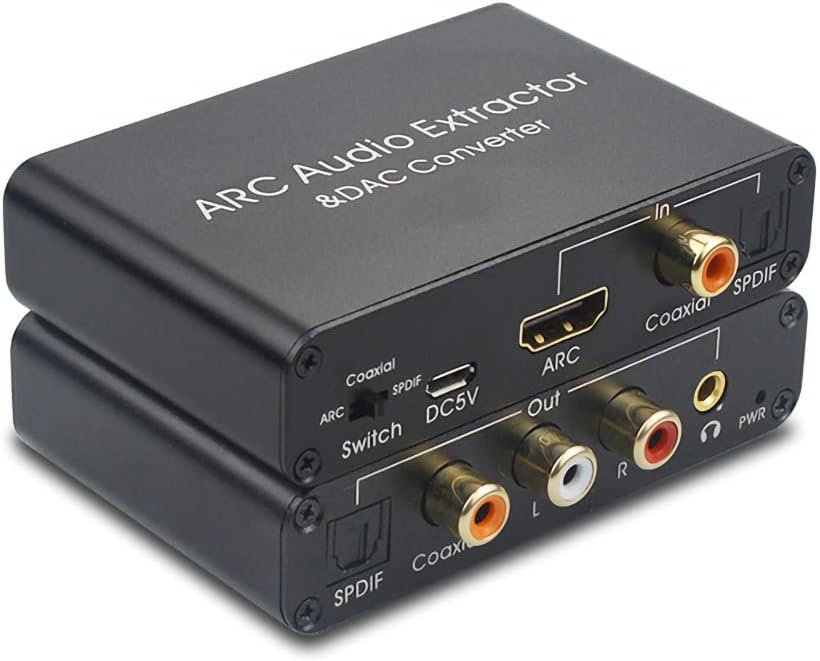 Amazon.com: Optical SPDIF Toslink/Coaxial Digital to Analog Audio ...