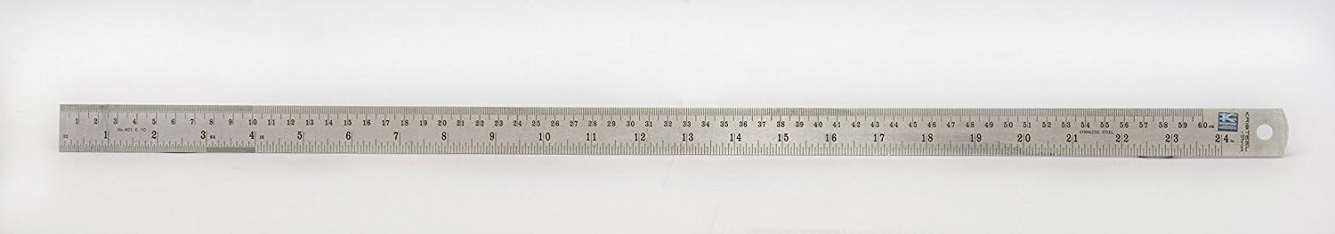 Black Friday - 80% OFF Kristeel Shinwa 24 600 mm Rigid English Metric Satin Chrome Stainless Steel Machinist Engineer Ruler/Rule with Conversion Table Model 401 E10 Best Promo Kristeel Shinwa 24 600 mm Rigid English Metric Satin Chrome Stainless Steel Machinist Engineer Ruler/Rule with Conversion Table Model 401 E10