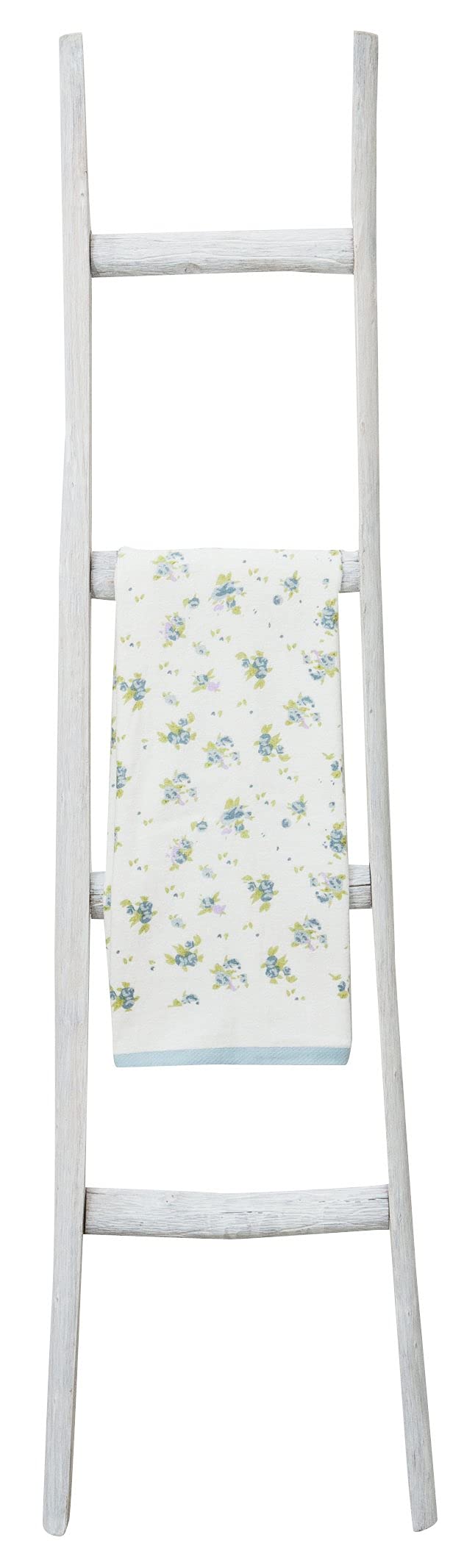 Biscottini Handtuchleiter Holz 150x5x40 cm | Handtuchhalter stehend Badezimmer und Schlafzimmer | Holzleiter deko (Nicht als Leiter verwendbar)