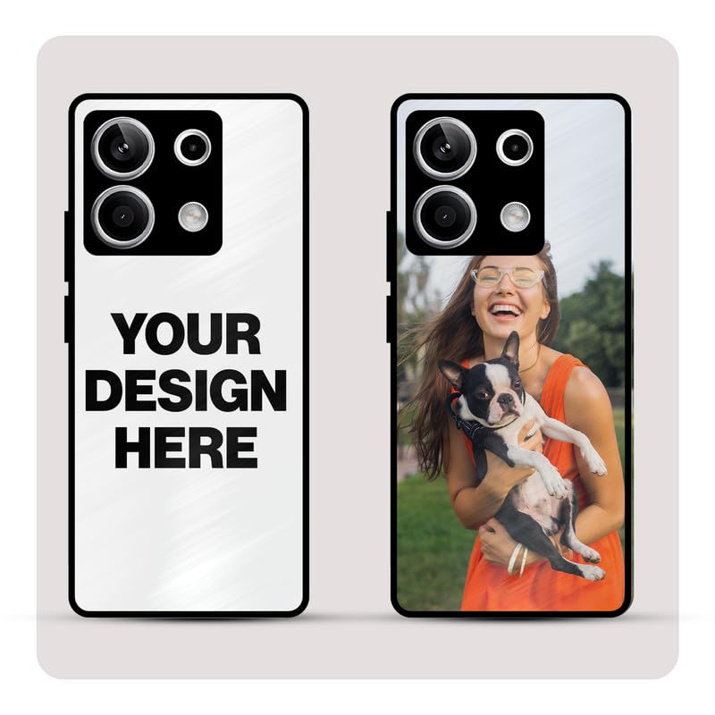 Image of Personalized Back Cover for Redmi Note 13 5G | Custom Case with Name, Photo or Logo | PrintShield Hybrid with Soft TPU Grip & Scratch Protection