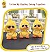 wonuu Cute Yellow Duck Car Ornaments Cool Duck Car Dashboard Decorations Shaking Head Doll