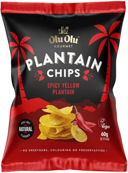 Olu Olu Plantain Chips Chilli 60g I Box of 24