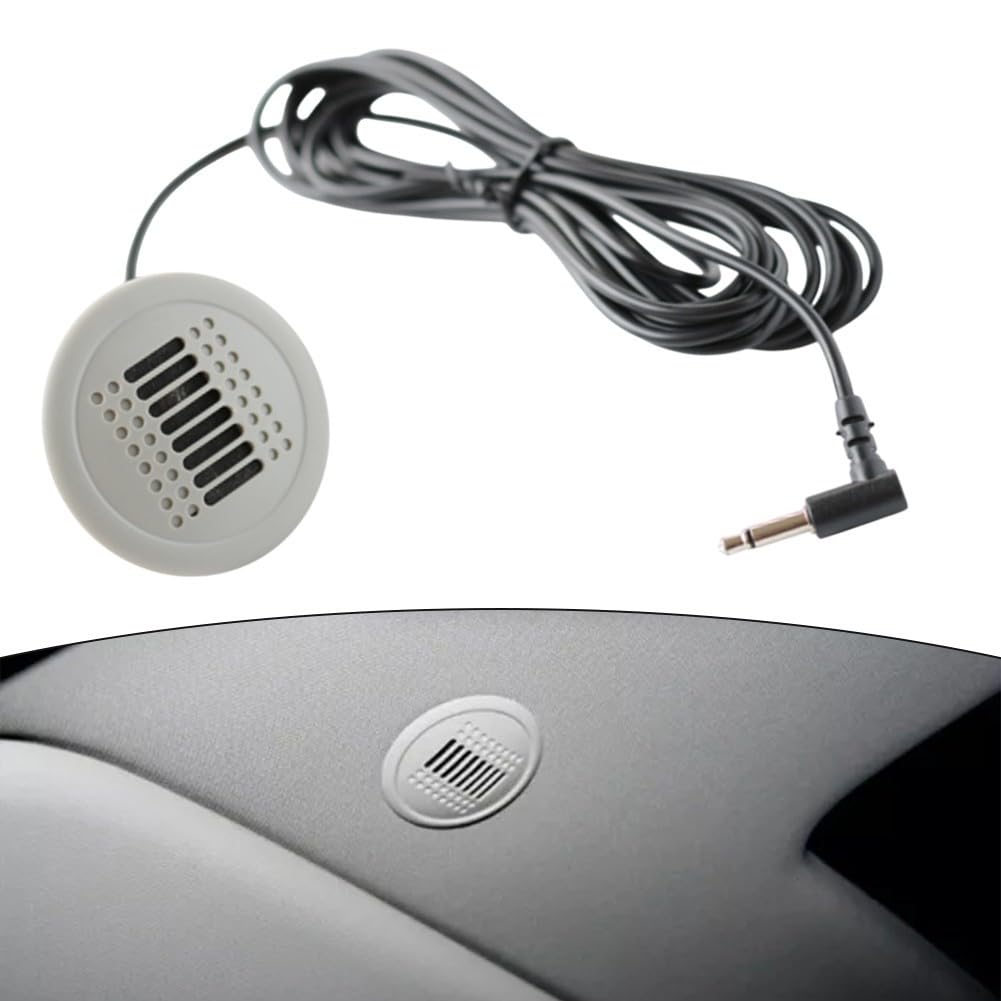 Lecreatekit Microfono per radio Android, 3 5 mm microfono cablato per autoradio perfetto per radio Android in per BMW e altri modelli