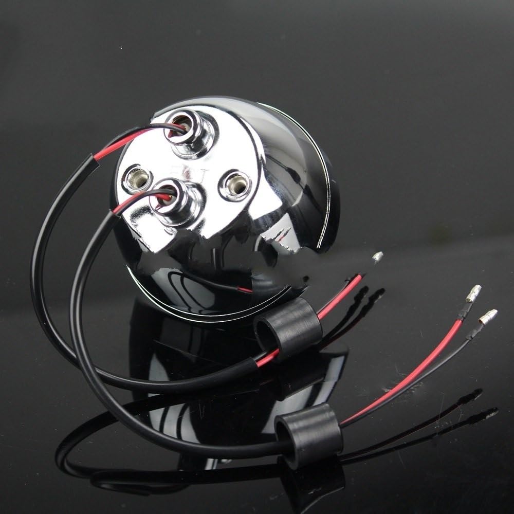 Fanale Posteriore Luci Di Coda Di Arresto Del Motociclo 12V Lampada Posteriore In Ferro Cromato Fanale Posteriore Per Chopper Bobber Per Per Softail Luce Di Arresto