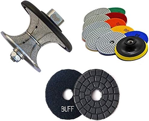 1 1/4" Full Shape Bullnose Router Bit 27 Granite marble Polishing Pad V30 concrete travertine shaping grinding wheel stone countertop refinsihing