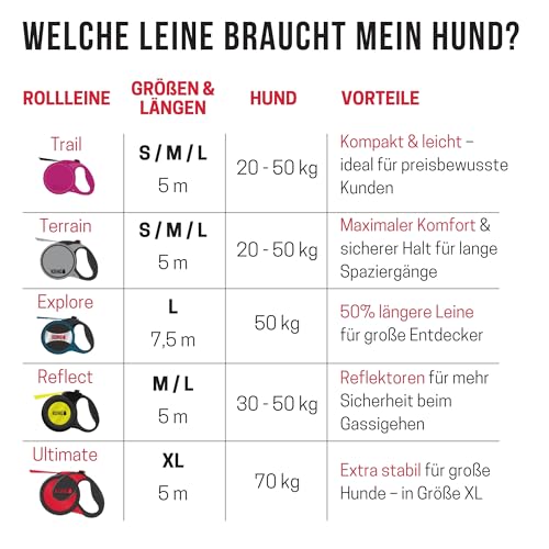 KONG Hundeleine in 1,5m Länge I Für große Hunde bis 50kg I Größe L I verkehrssichere Leine Hund in pink I Führleine reflektierend mit 2 gepolsterten Handschlaufen & robusten Karabinerhaken