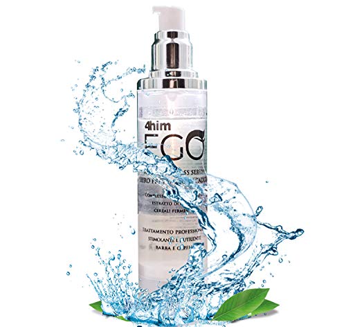 Ricrescita capelli uomo | Crescita barba | Siero caduta capelli | Siero barba uomo | Anticaduta capelli donna | Siero ciglia con estratto di ortica e salvia 100 ml. VEGAN 100% MADE IN ITALY