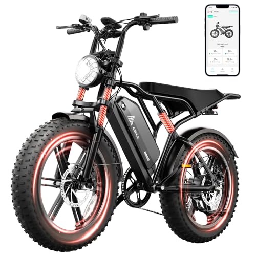 Image of TST Electric Bike for Adults 1500W Peak 20 inch Fat Tire All-Terrain E-Bike 60 /110 Miles Electric Dirt Bike - 48V 15 /25 AH Battery Electric Bicycle