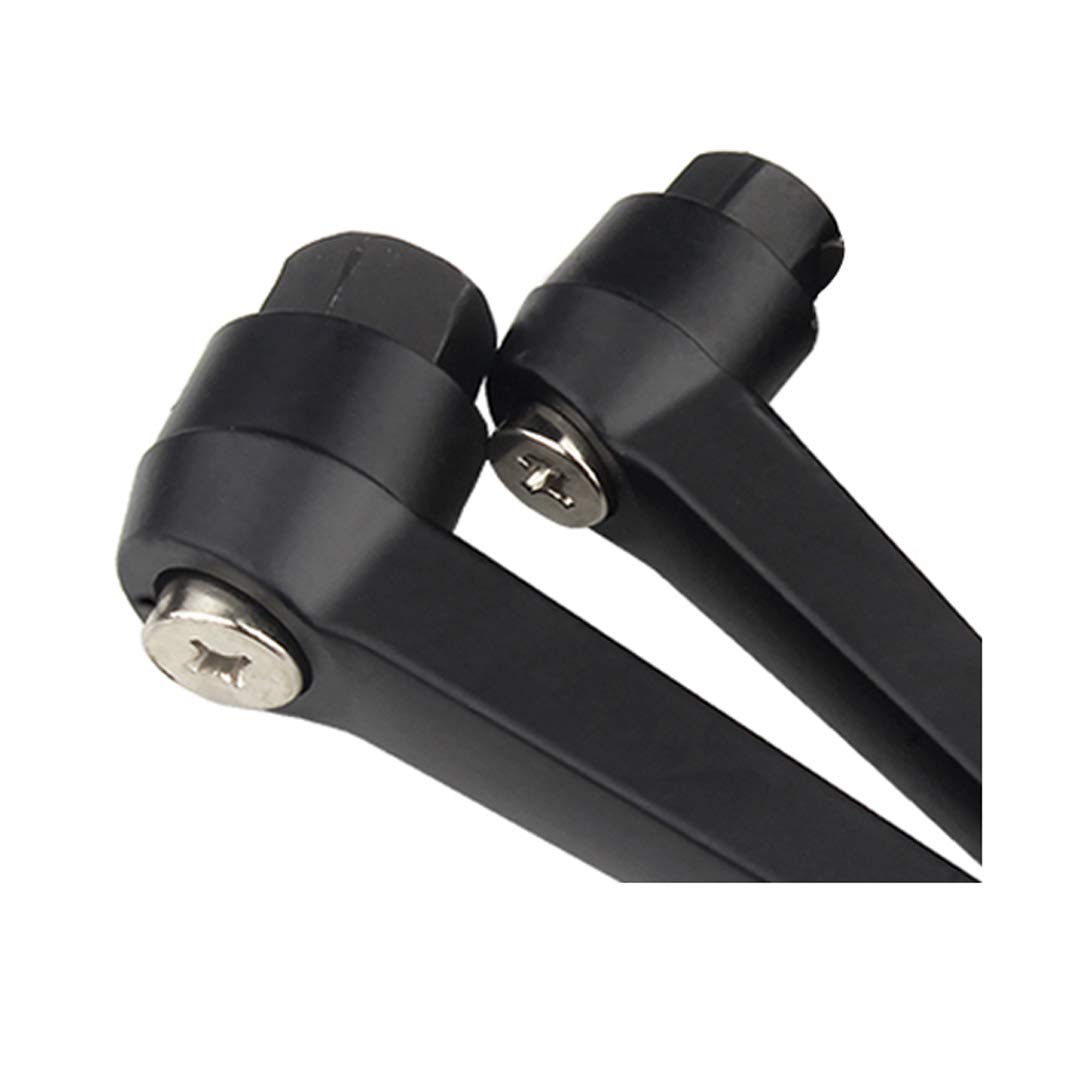 M10 Poignées de Fixation en Acier au Carbone Réglables Filetage Femelle - Noir