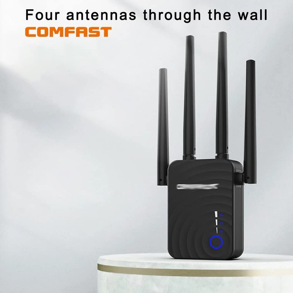 Extender a lungo raggio 802.11AC Repeater Wi Fi Booster 2.4G / 5 GHz Amplificatore 1200 Mbps Router Punto di accesso router