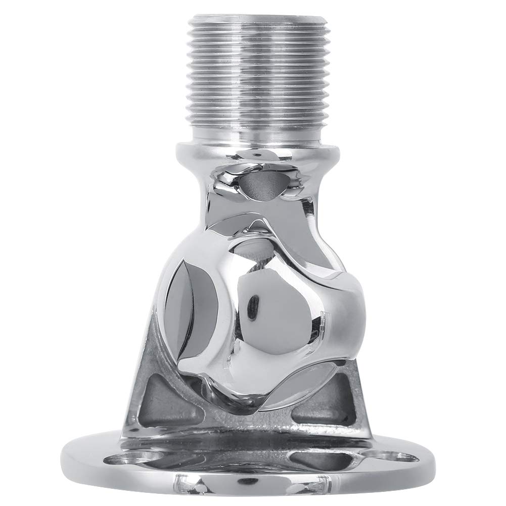 FTVOGUE Base de Antena para Barco, Soporte de Antena Marina de Acero Inoxidable 316 con Cabeza de Rosca de 25 Mm, Base Giratoria Ajustable para Barcos Marinos, 65 Mm de Diámetro y 80 de