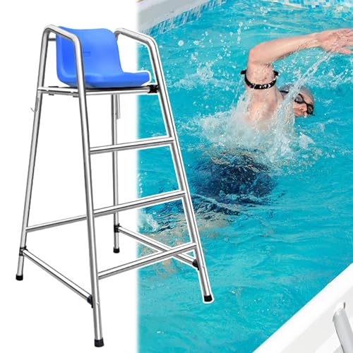 Silla de salvavidas para piscina con estructura de acero inoxidable miniatura 1
