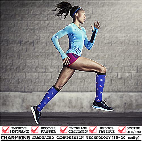 Image of Compression Socks (7 Pairs), 15-20 mmhg is BEST Graduated Athletic & Medical for Men & Women, Running, Flight, Travel, Nurses, Pregnant - Boost Performance, Blood Circulation