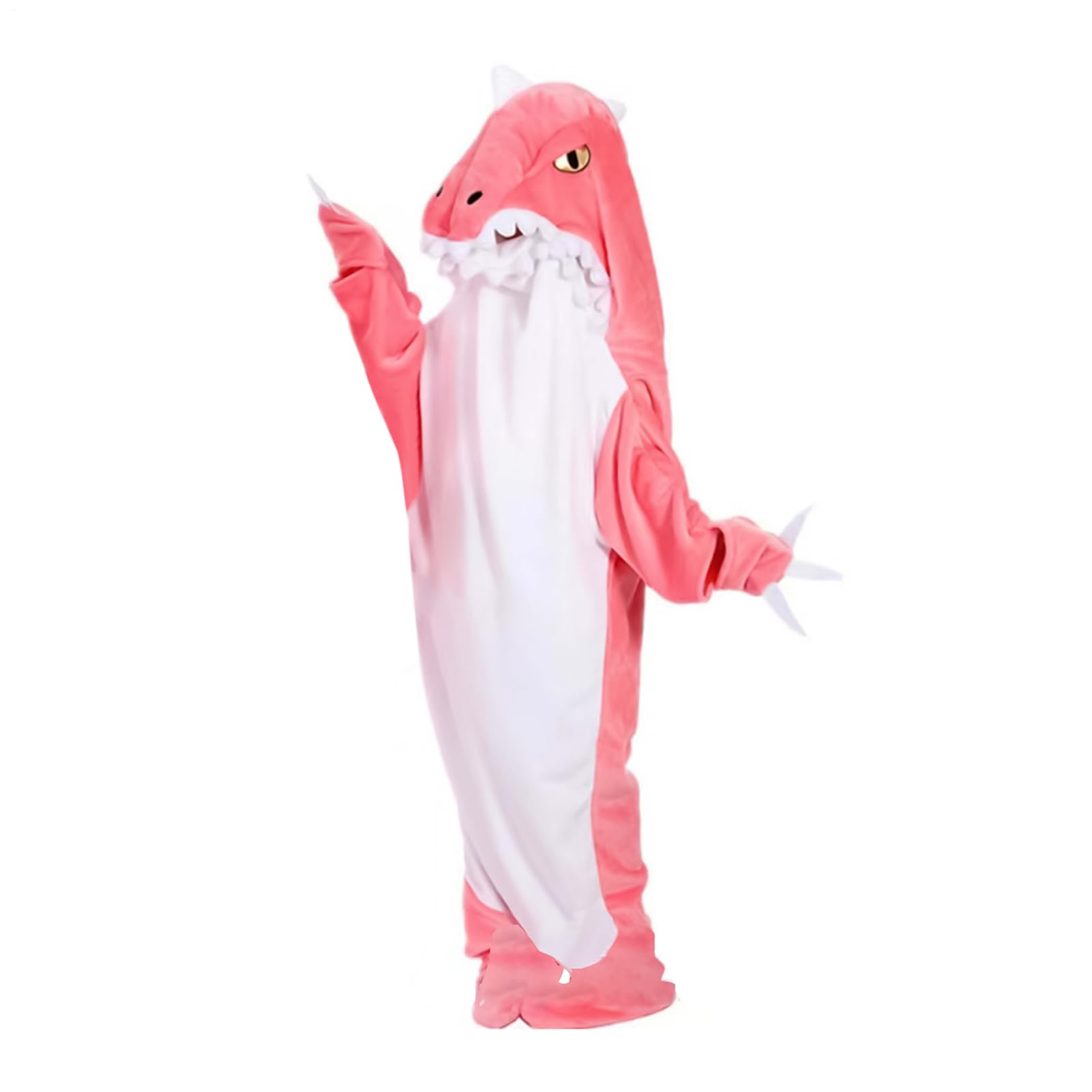 Piżama W Kostiumu Dinozaura Luźny Z Flaneli | z Kapturem w Zwierzęcym Dinozaur Dla Kobiet Mężczyzn Chłopaka Dziewczyny Żony Halloween Święta Bożego Narodzenia Impreza