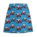 4TH N Short Skirts for Women, Fashion A-Line Mini Skirts High Wasited and Double Layer for All Occasions, Comfortable Skirt Skorts, Tractor Light Blue, (L)