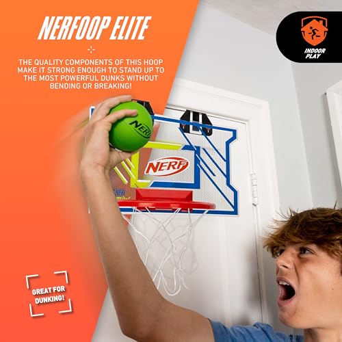 NERFOOP Elite Over-the-Door Basketball Hoop Set - Foam Ball Included - image 3