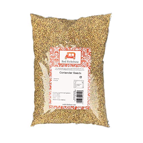 Coriander (Dhania) Seeds 250g | Red Rickshaw Premium Quality 100% Natural Whole Dried Coriander Seeds | Superior Quality Dhania Seeds