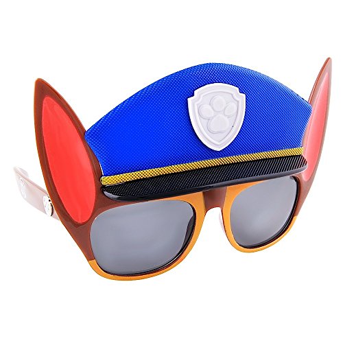 Sun-Staches Paw Patrol Child Sunglasses | Chase, Skye, Rubble, Zuma or Rocky Costume Accessory | One Size Fits Most Kids