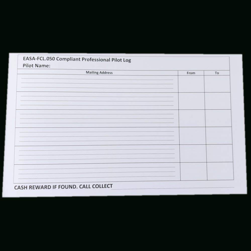 Crystal Pilot Journal de bord professionnel conforme EASA FCL.050