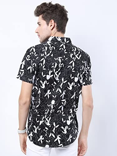 Image of Ketch Men's Cotton Slim Fit Printed Half Sleeve Shirt