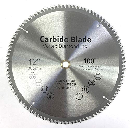 Vortex Diamond Vwb 12 Inch 100 Teeth Tct General Purpose Hard & Soft Wood Saw Blade (12 Inch 100 Teeth) #TOP1