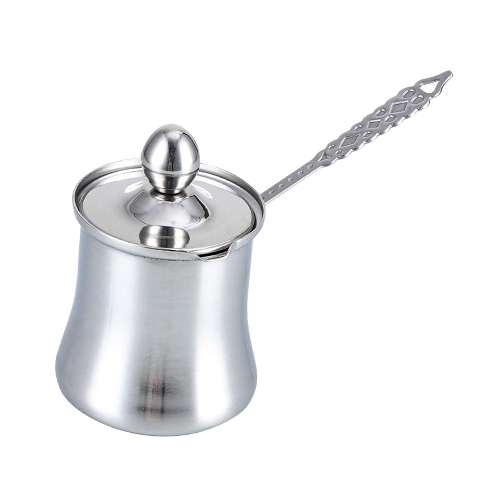Cafetera turca de 280ml y tetera de acero inoxidable para repostería individual