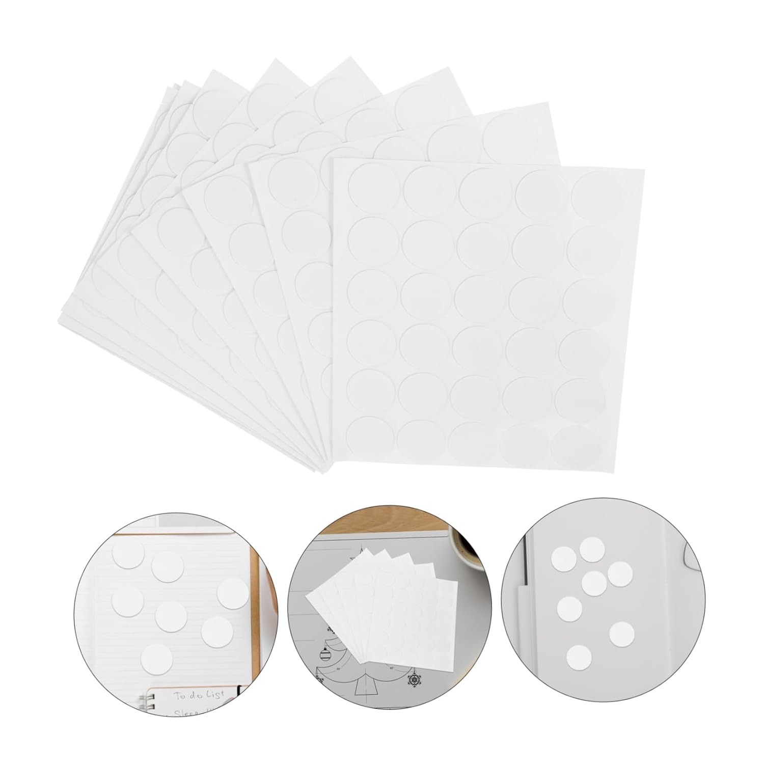 5 Sheets Round Double Sided Acrylic Sticky Dots