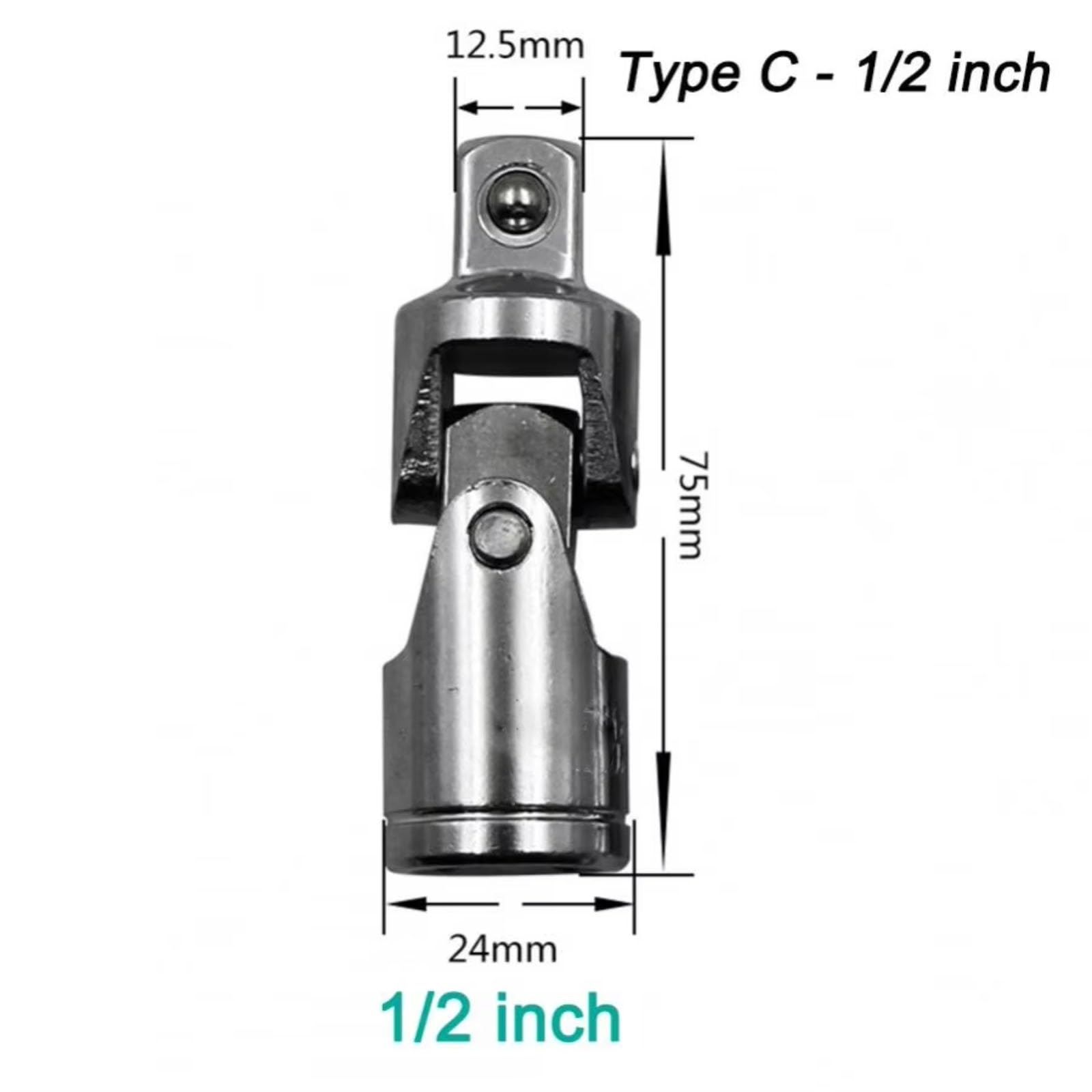 Adaptador Enchufe Oscilante Impacto Aire para Automóvil Llave Vaso para Bujía Junta Giratoria Herramienta Manual 1/2 3/8 1/4 Pulgadas Juego de Llave para Bujías