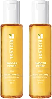 - Biolage Smoothproof 6-in-1 Professional Hair Serum for Frizzy Hair |Deep Smoothening With Avocado & Grape Seed Oil | Natural & Vegan (100 ml) (Pack of 2)