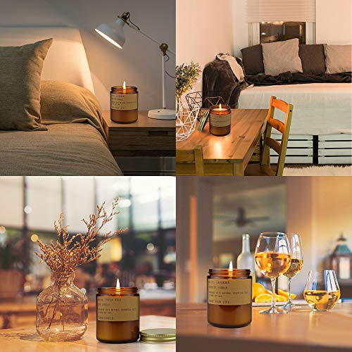 image for TOFU Scented Aromatherapy Candles for Home, Long Burning Jar Soy Candl
