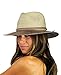 NYFASHION101 Multicolor Weaved Band Matching Brim Panama Fedora Sun Hat, Brown