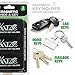 3-Pack Magnetic Key Lock Box by Katzco - Hide a Spare Key - 1.25 x 2.75 in Strong Magnet Case for Car, Home, Outdoor Use - Discreet Storage for Emergency Access - Black