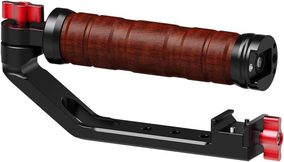 Adjustable Sling Handgrip, Handheld Camera Gimbal Stabilizer Grip for RS2/RS3/RS3PRO, Foldable Sling Handle w NATO-Type Slide Clamp & Cold Shoe (with Slide)