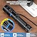 BERCOL Rechargeable Flashlights 90000 High Lumen, Super Bright Magnetic Flashlight Rechargeable, 7 Modes with Cob Work Light, Powerful Led Flash Light for Camping, Outdoor, Home