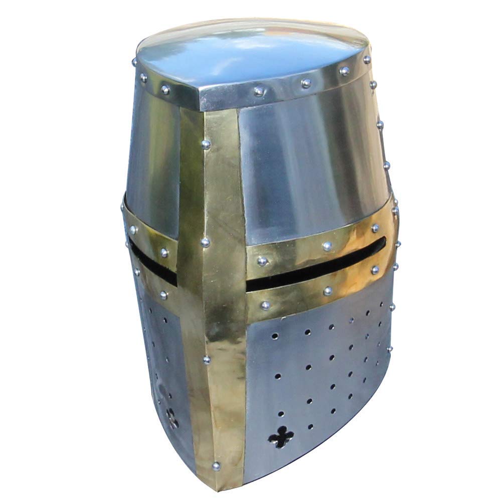 Nautical Replica Hub Grande Elmo Cavalieri Templari Halloween Casco Medievale Unisex Adulto